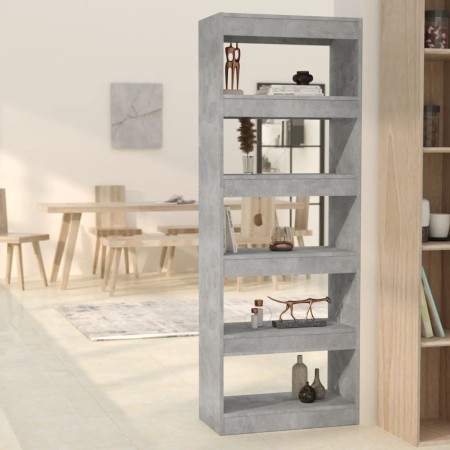 Concrete gray engineered wood shelf/divider 60x30x166 cm by vidaXL, Bookcases and shelves - Ref: Foro24-811677, Price: 74,90 ...