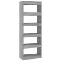 Concrete gray engineered wood shelf/divider 60x30x166 cm by vidaXL, Bookcases and shelves - Ref: Foro24-811677, Price: 74,90 ...