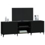 Mueble para TV madera de ingeniería negro 150x30x50 cm de vidaXL, Muebles TV - Ref: Foro24-812628, Precio: 106,99 €, Descuent...