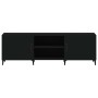 Black engineered wood TV cabinet 150x30x50 cm by vidaXL, TV Furniture - Ref: Foro24-812628, Price: 106,89 €, Discount: %