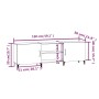 Mueble para TV madera de ingeniería negro 150x30x50 cm de vidaXL, Muebles TV - Ref: Foro24-812628, Precio: 106,99 €, Descuent...