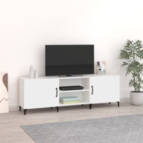 White engineered wood TV cabinet 150x30x50 cm by vidaXL, TV Furniture - Ref: Foro24-812627, Price: 104,40 €, Discount: %