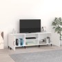 White engineered wood TV cabinet 150x30x50 cm by vidaXL, TV Furniture - Ref: Foro24-812627, Price: 104,40 €, Discount: %