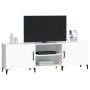 White engineered wood TV cabinet 150x30x50 cm by vidaXL, TV Furniture - Ref: Foro24-812627, Price: 104,40 €, Discount: %