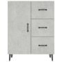 Aparador de madera de ingeniería gris hormigón 69,5x34x90 cm de vidaXL, Aparadores - Ref: Foro24-812181, Precio: 100,53 €, De...