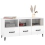 Mueble de TV madera contrachapada blanco brillo 102x35x50 cm de vidaXL, Muebles TV - Ref: Foro24-812615, Precio: 61,03 €, Des...