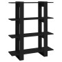 Estantería/divisor de espacios negro 100x30x123,5 cm de vidaXL, Librerías y estanterías - Ref: Foro24-811539, Precio: 48,71 €...