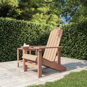 Silla de jardín Adirondack HDPE marrón de vidaXL, Sillas de jardín - Ref: Foro24-318639, Precio: 128,97 €, Descuento: %