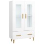 Aparador de madera contrachapada blanco 70x31x115 cm de vidaXL, Aparadores - Ref: Foro24-812546, Precio: 122,02 €, Descuento: %