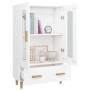 Aparador de madera contrachapada blanco 70x31x115 cm de vidaXL, Aparadores - Ref: Foro24-812546, Precio: 122,02 €, Descuento: %