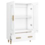 Aparador de madera contrachapada blanco 70x31x115 cm de vidaXL, Aparadores - Ref: Foro24-812546, Precio: 122,02 €, Descuento: %