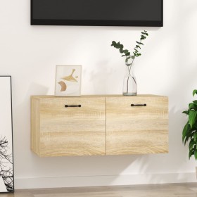 Sonoma oak engineered wood wall cabinet 80x36.5x35 cm by vidaXL, Shelves and shelves - Ref: Foro24-812936, Price: 64,71 €, Di...