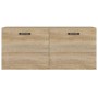 Armario de pared madera ingeniería roble Sonoma 80x36,5x35 cm de vidaXL, Estantes y estanterías - Ref: Foro24-812936, Precio:...