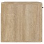 Sonoma oak engineered wood wall cabinet 80x36.5x35 cm by vidaXL, Shelves and shelves - Ref: Foro24-812936, Price: 64,99 €, Di...