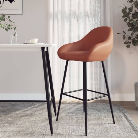 Light Brown Faux Leather Kitchen Bar Stool by vidaXL, Kitchen stools - Ref: Foro24-338698, Price: 64,99 €, Discount: %