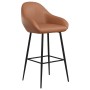 Light Brown Faux Leather Kitchen Bar Stool by vidaXL, Kitchen stools - Ref: Foro24-338698, Price: 64,99 €, Discount: %