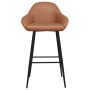 Light Brown Faux Leather Kitchen Bar Stool by vidaXL, Kitchen stools - Ref: Foro24-338698, Price: 64,99 €, Discount: %