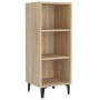 Aparador de madera de ingeniería roble Sonoma 34,5x32,5x90 cm de vidaXL, Aparadores - Ref: Foro24-812387, Precio: 42,46 €, De...