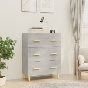 Concrete gray plywood sideboard 70x34x90 cm by vidaXL, Sideboards - Ref: Foro24-812154, Price: 79,99 €, Discount: %