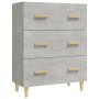 Concrete gray plywood sideboard 70x34x90 cm by vidaXL, Sideboards - Ref: Foro24-812154, Price: 79,01 €, Discount: %