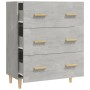 Betongraues Sperrholz-Sideboard 70x34x90 cm von vidaXL, Sideboards - Ref: Foro24-812154, Preis: 79,01 €, Rabatt: %