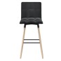 Kitchen stools 2 units black fabric by vidaXL, Kitchen stools - Ref: Foro24-338658, Price: 101,99 €, Discount: %