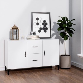 Glossy white engineered wood sideboard 100x36x60 cm by vidaXL, Sideboards - Ref: Foro24-812525, Price: 102,05 €, Discount: %