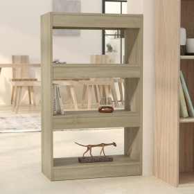 Estantería/divisor madera ingeniería roble Sonoma 60x30x103 cm de vidaXL, Librerías y estanterías - Ref: Foro24-811658, Preci...