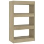 Sonoma oak engineered wood shelf/divider 60x30x103 cm by vidaXL, Bookcases and shelves - Ref: Foro24-811658, Price: 54,76 €, ...