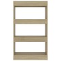 Sonoma oak engineered wood shelf/divider 60x30x103 cm by vidaXL, Bookcases and shelves - Ref: Foro24-811658, Price: 54,76 €, ...