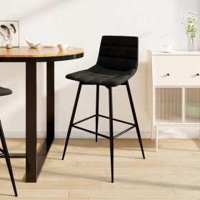 Black Velvet Kitchen Stool by vidaXL, Kitchen stools - Ref: Foro24-338603, Price: 101,99 €, Discount: %