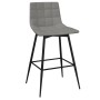 Light Gray Velvet Kitchen Stool by vidaXL, Kitchen stools - Ref: Foro24-338606, Price: 69,99 €, Discount: %