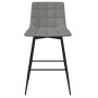 Light Gray Velvet Kitchen Stool by vidaXL, Kitchen stools - Ref: Foro24-338606, Price: 69,99 €, Discount: %