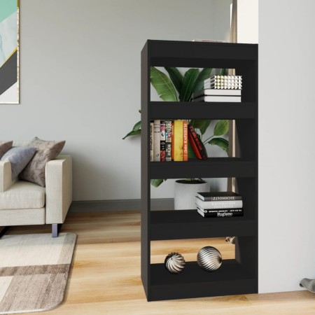 Estantería/divisor madera contrachapada negro 60x30x135 cm de vidaXL, Librerías y estanterías - Ref: Foro24-811665, Precio: 6...