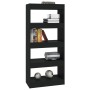 Plywood black shelf/divider 60x30x135 cm by vidaXL, Bookcases and shelves - Ref: Foro24-811665, Price: 56,99 €, Discount: %