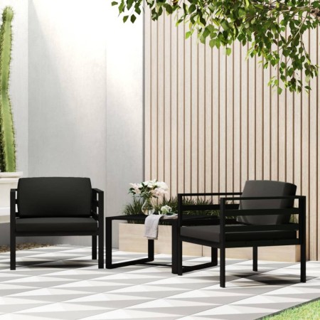 2 central sofas with anthracite gray aluminum cushions by vidaXL, Modular outdoor sofas - Ref: Foro24-318313, Price: 433,43 €...