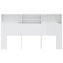 Glossy white headboard furniture 180x19x103.5 cm by vidaXL, Headboards and footboards - Ref: Foro24-811886, Price: 76,92 €, D...