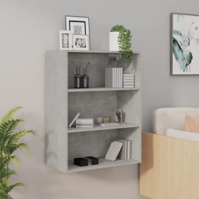 Concrete gray wall-mounted hanging cabinet 69.5x32.5x90 cm by vidaXL, Sideboards - Ref: Foro24-812316, Price: 57,81 €, Discou...