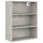 Concrete gray wall-mounted hanging cabinet 69.5x32.5x90 cm by vidaXL, Sideboards - Ref: Foro24-812316, Price: 57,81 €, Discou...