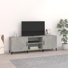 Concrete gray engineered wood TV cabinet 150x30x50 cm by vidaXL, TV Furniture - Ref: Foro24-812631, Price: 74,50 €, Discount: %