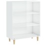 Aparador madera contrachapada blanco brillante 69,5x32,5x90 cm de vidaXL, Aparadores - Ref: Foro24-812246, Precio: 52,62 €, D...