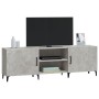 Mueble de TV madera de ingeniería gris hormigón 150x30x50 cm de vidaXL, Muebles TV - Ref: Foro24-812631, Precio: 86,18 €, Des...