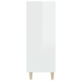 Aparador madera contrachapada blanco brillante 69,5x32,5x90 cm de vidaXL, Aparadores - Ref: Foro24-812246, Precio: 52,62 €, D...