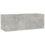 Wandschrank aus betongrauem Sperrholz, 100 x 36,5 x 35 cm von vidaXL, Schließfächer und Lagerschränke - Ref: Foro24-812946, P...