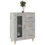 Aparador de madera de ingeniería gris hormigón 69,5x34x90 cm de vidaXL, Aparadores - Ref: Foro24-812208, Precio: 87,75 €, Des...