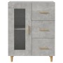 Aparador de madera de ingeniería gris hormigón 69,5x34x90 cm de vidaXL, Aparadores - Ref: Foro24-812208, Precio: 87,75 €, Des...