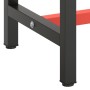 Matte black and red metal workbench structure 170x50x79cm by vidaXL, Table legs - Ref: Foro24-151452, Price: 88,37 €, Discoun...