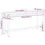 Matte black and red metal workbench structure 170x50x79cm by vidaXL, Table legs - Ref: Foro24-151452, Price: 88,37 €, Discoun...