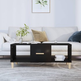 Black plywood coffee table 102x50x40 cm by vidaXL, Coffee table - Ref: Foro24-812691, Price: 50,19 €, Discount: %