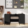 Black plywood desk 140x50x75 cm by vidaXL, Desks - Ref: Foro24-812772, Price: 170,09 €, Discount: %